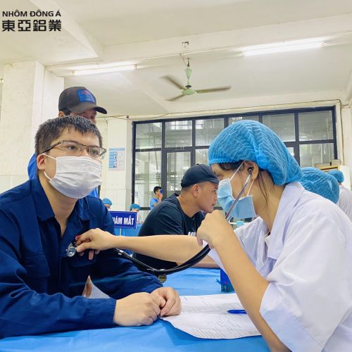 Nhôm Đông Á tổ chức khám sức khoẻ định kỳ cho toàn thể CBCNV