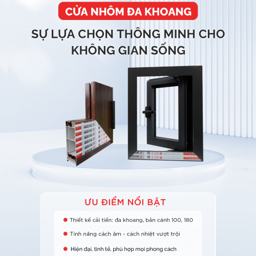 Cửa nhôm đa khoang: Giải pháp hoàn hảo cho ngôi nhà hiện đại 