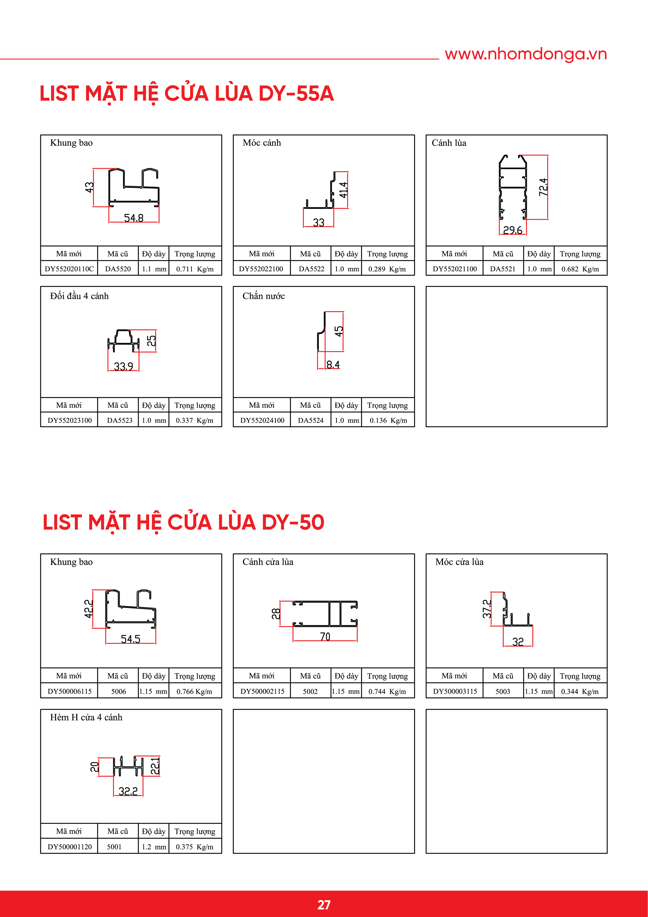 LÙA DY55A , DY50-28