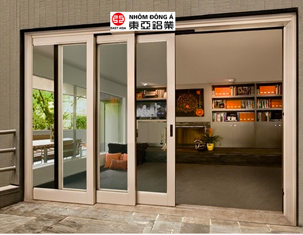  cửa lùa nhôm kính phòng ngủ