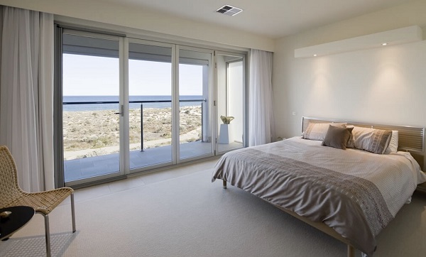  cửa lùa nhôm kính phòng ngủ 3 cánh