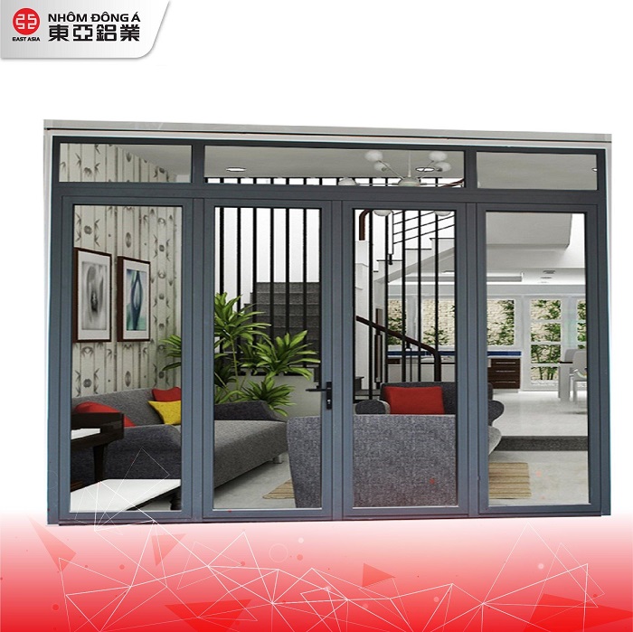Mẫu cửa nhôm kính phòng khách