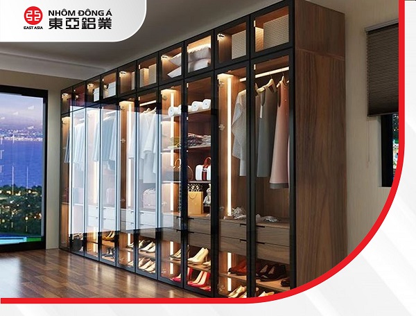 Ưu điểm tủ Nhôm Giả Gỗ