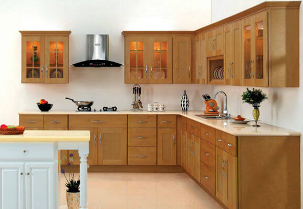 Mẫu tủ Nhôm Giả Gỗ